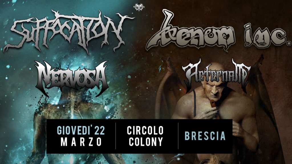 Venom Inc. & Suffocation @ Circolo Colony, March 22, 2018